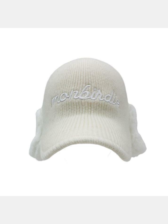 마일드 부클자수 니트 캡 CREAM