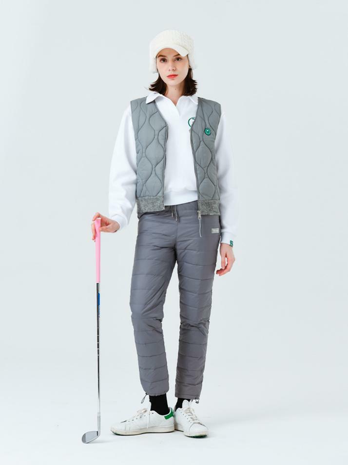 푸퍼 덕다운 스트링 조거팬츠 GREY