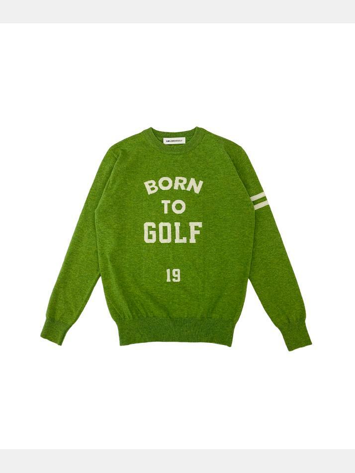 BORN TO GOLF CREW-NECK SWEATER 본투골프 크루넥 스웨터 GREEN