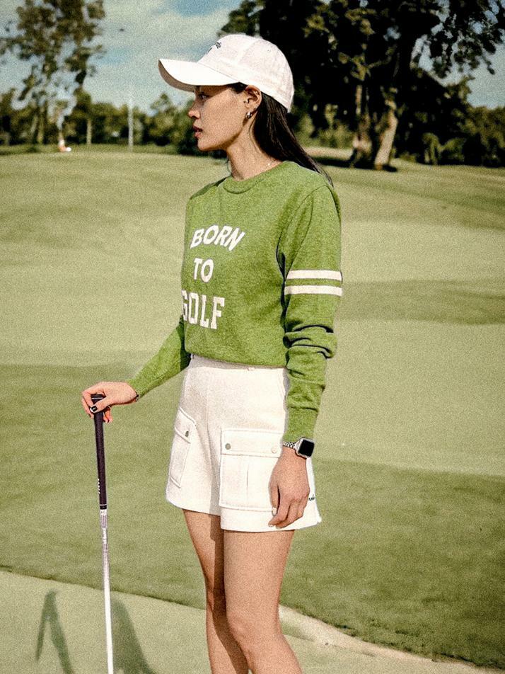 BORN TO GOLF CREW-NECK SWEATER 본투골프 크루넥 스웨터 GREEN