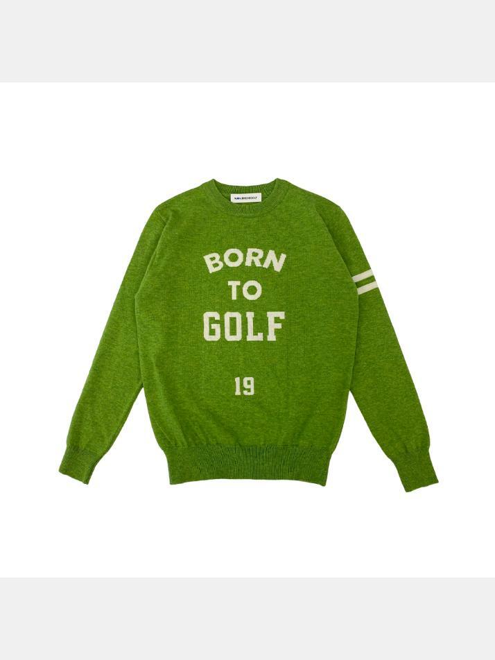 BORN TO GOLF CREW-NECK SWEATER 본투골프 크루넥 스웨터 GREEN