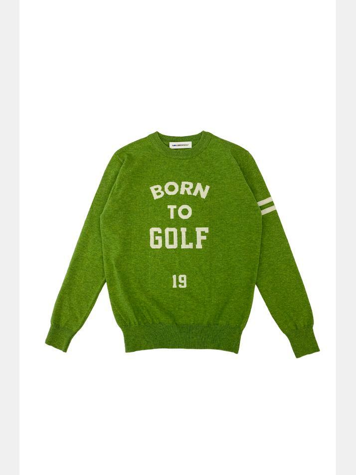 BORN TO GOLF CREW-NECK SWEATER 본투골프 크루넥 스웨터 GREEN