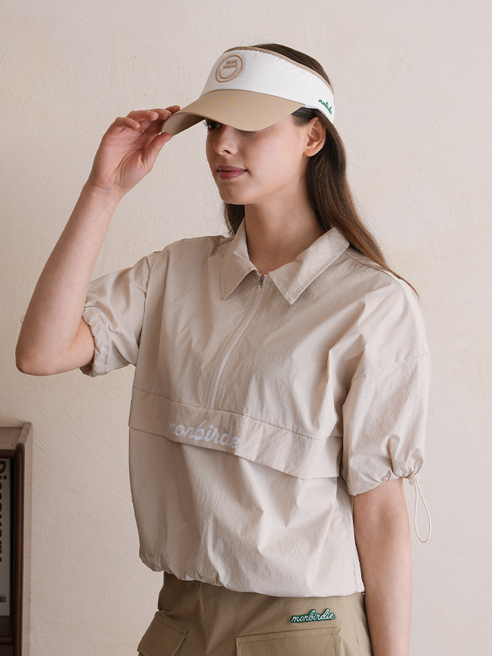 몽버디 브리즈 방풍 반팔 아노락 세트 BEIGE