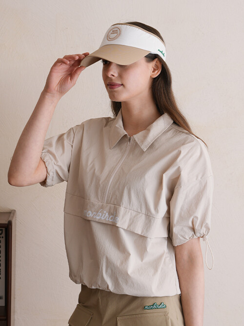 몽버디 브리즈 방풍 반팔 아노락 세트 BEIGE