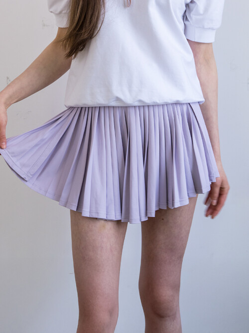 웰니스 스포티 플리츠 스커트 VIOLET