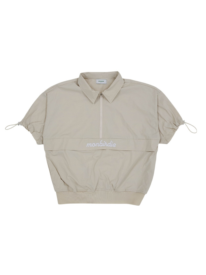 몽버디 브리즈 방풍 반팔 아노락 세트 BEIGE