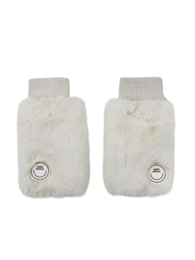 방한 퍼(Faux Fur) 골프 글러브 IVORY