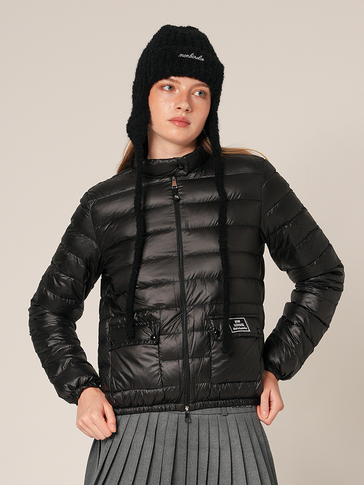 윈디 덕다운 경량 패딩점퍼 BLACK