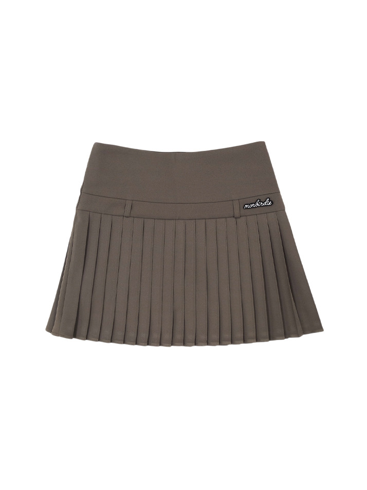 리타 플리츠 스커트 BROWN