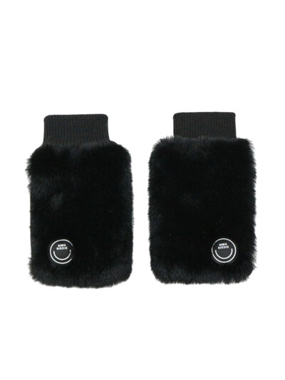방한 퍼(Faux Fur) 골프 글러브 BLACK