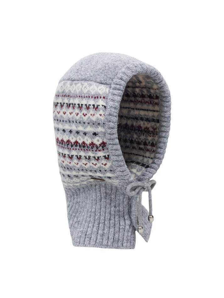 노르딕 니트 바라클라바 GREY