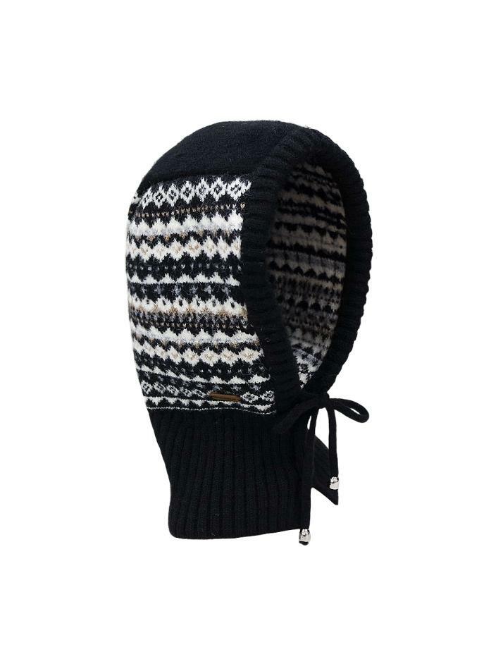 노르딕 니트 바라클라바 BLACK