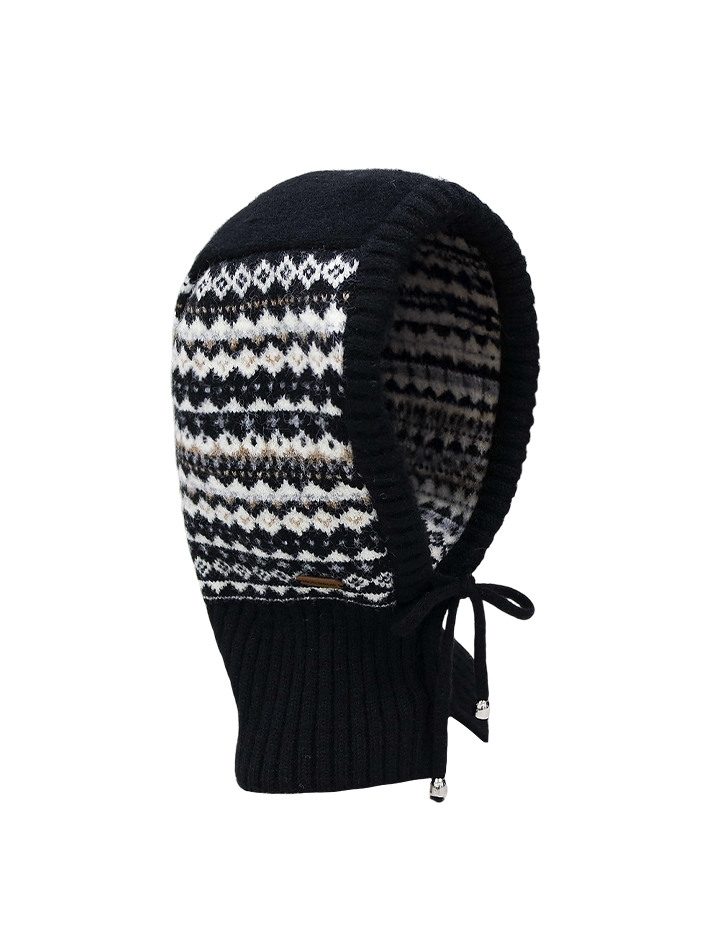 노르딕 니트 바라클라바 BLACK