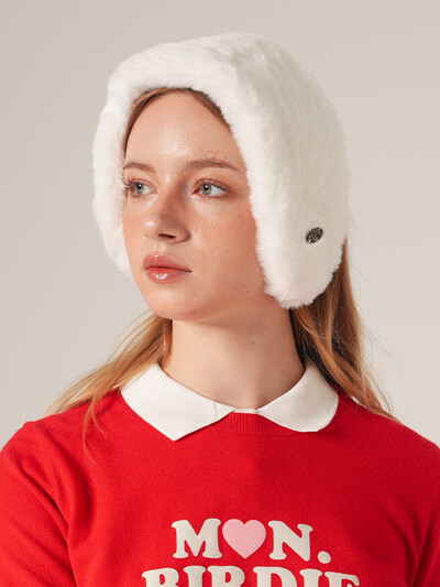 퍼(Faux Fur) 방한 귀마개&amp;amp;amp;amp;amp;amp;amp;넥워머 WHITE