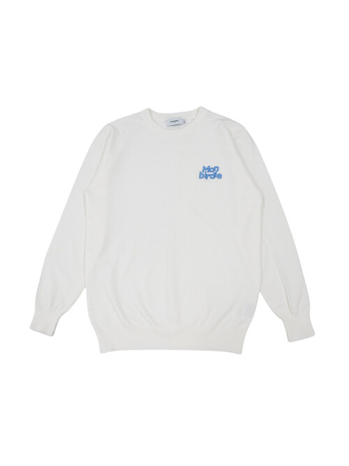 MEN'S 에센셜 크루넥 긴팔 니트 IVORY