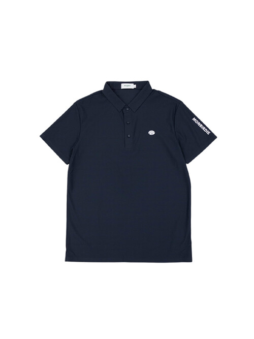 MEN'S 아쿠아 퀵드라이 카라넥 반팔 티셔츠 NAVY