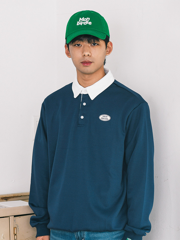MEN&amp;amp;#39;S 와펜 럭비 맨투맨 NAVY