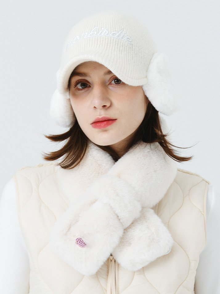 밍크터치 터널 넥워머 IVORY