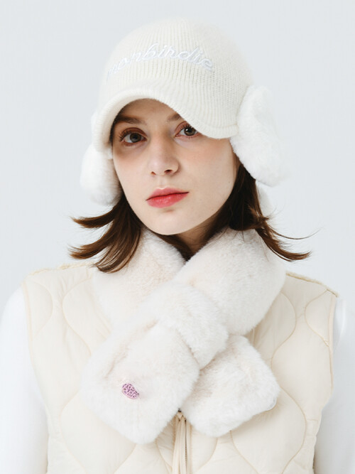 밍크터치 터널 넥워머 IVORY