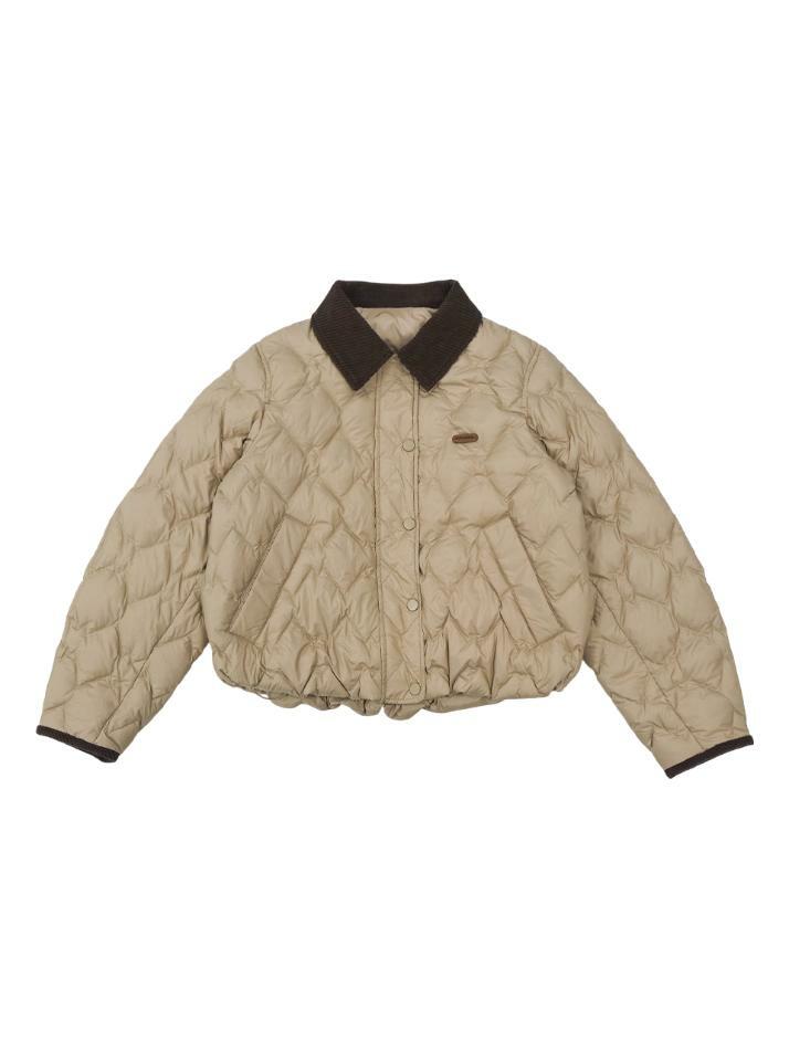 모그 덕다운 누빔자켓 BEIGE