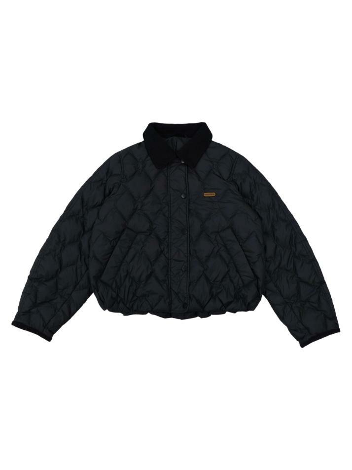 모그 덕다운 누빔자켓 BLACK