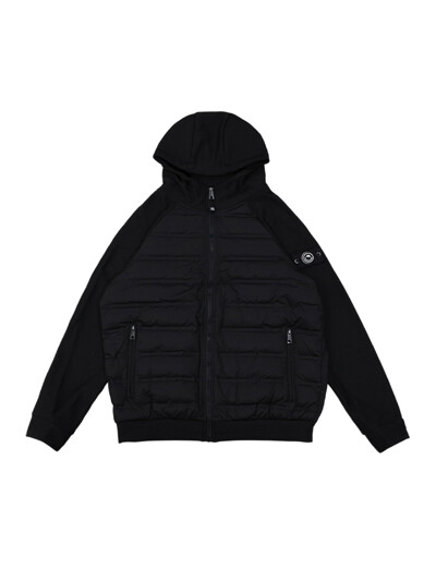 MEN 볼마커 덕다운 패딩 후드집업 BLACK