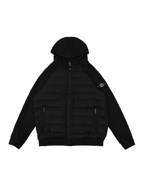 MEN 볼마커 덕다운 패딩 후드집업 BLACK