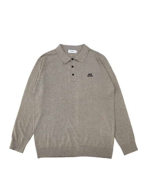 MEN'S 젠틀 베이직 폴로니트 BEIGE