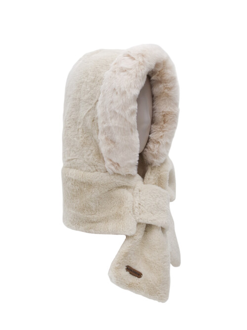 밍크 후디 바라클라바 CREAM