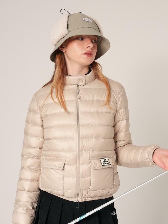 윈디 덕다운 경량 패딩점퍼 BEIGE