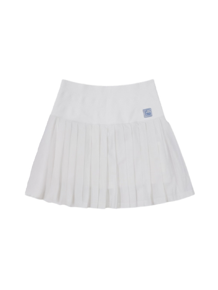 쿨맥스 UV차단 플리츠 스커트 WHITE