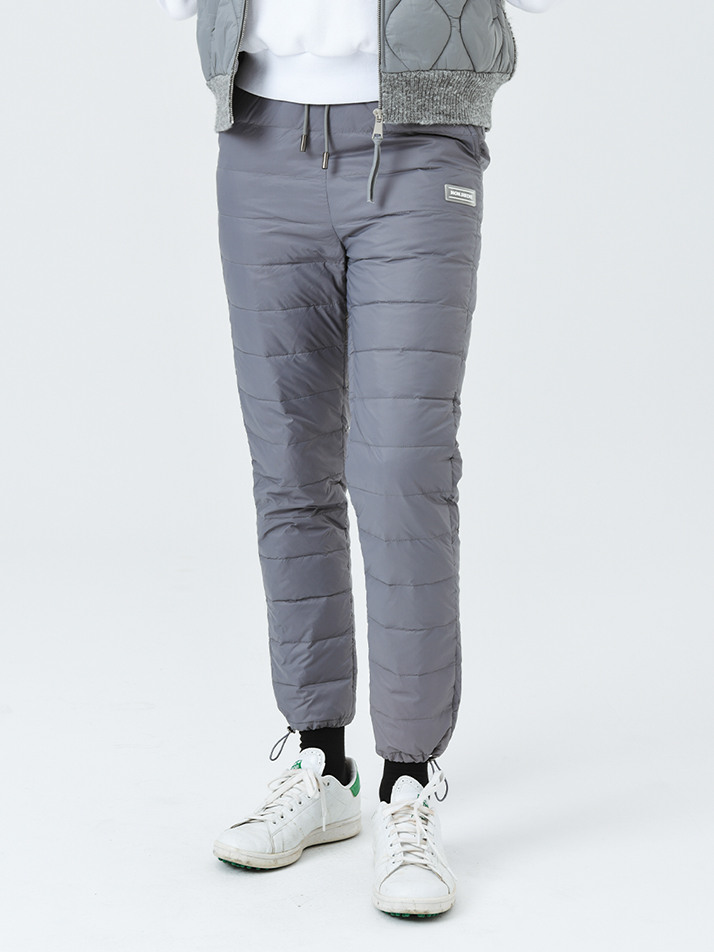 푸퍼 덕다운 스트링 조거팬츠 GREY