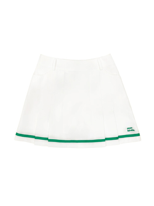NEW COLOR LINE 플리츠 스커트 GREEN