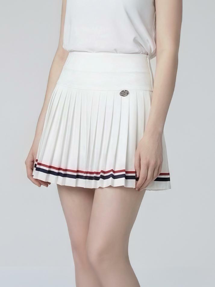 엑티브 라인 플리츠 스커트 WHITE