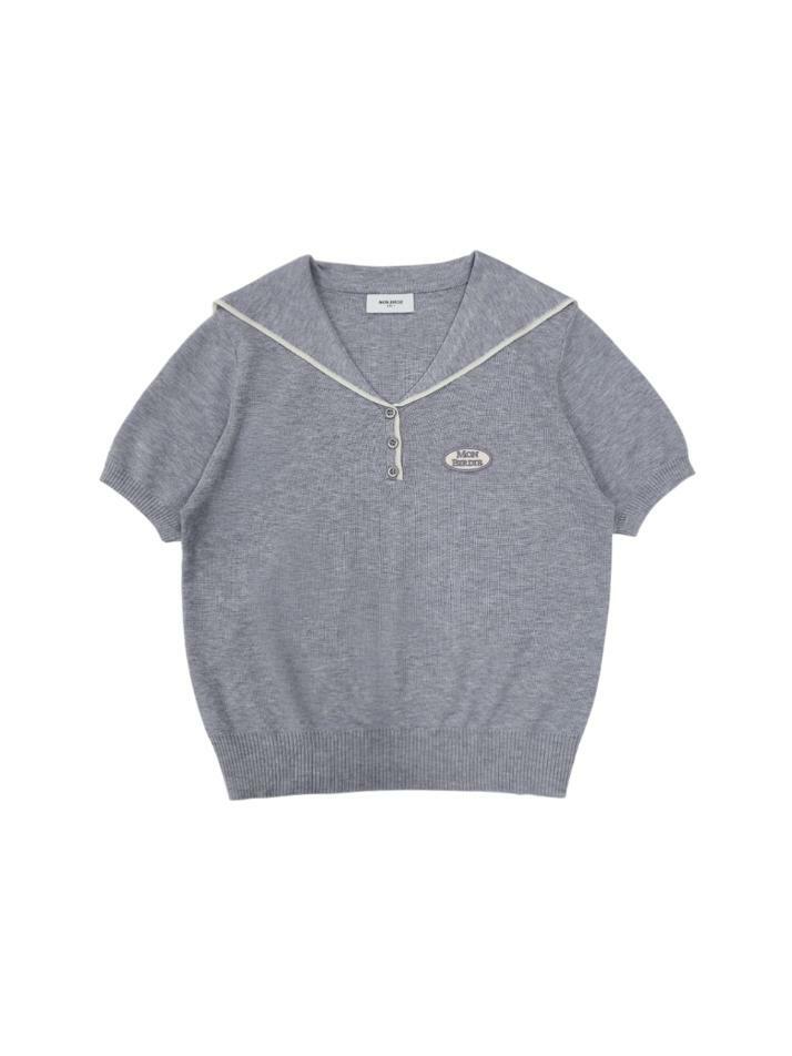 로고 세일러 썸머니트 GREY
