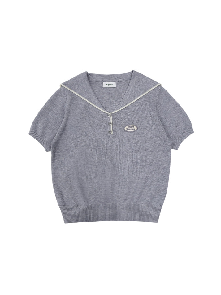 로고 세일러 썸머니트 GREY