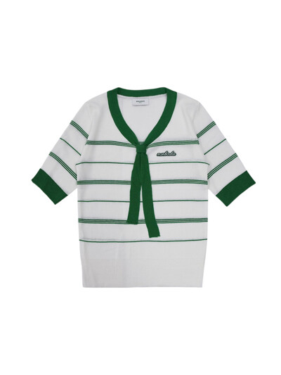 리본타이 반팔니트 GREEN