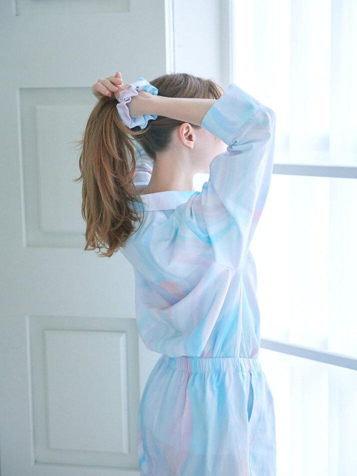 Pastel Blue (파스텔 블루 ) 파자마 쇼츠 세트