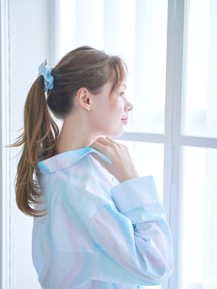 Pastel Blue (파스텔 블루 ) 셔츠 파자마 세트