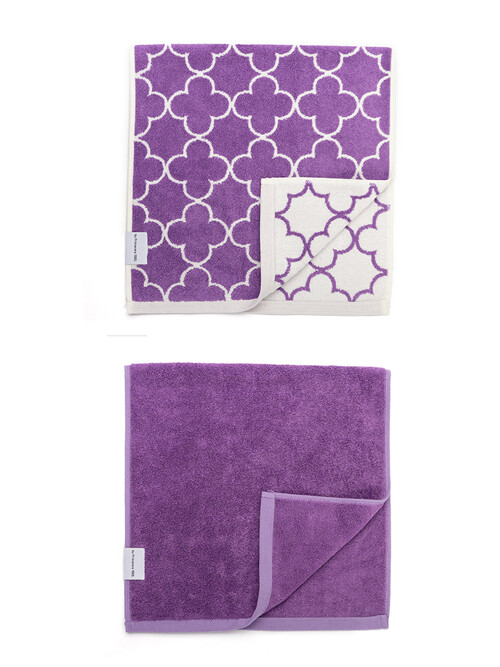 프리마베라 1980_뱀부타월 2p 선물세트(라벤더퍼플)