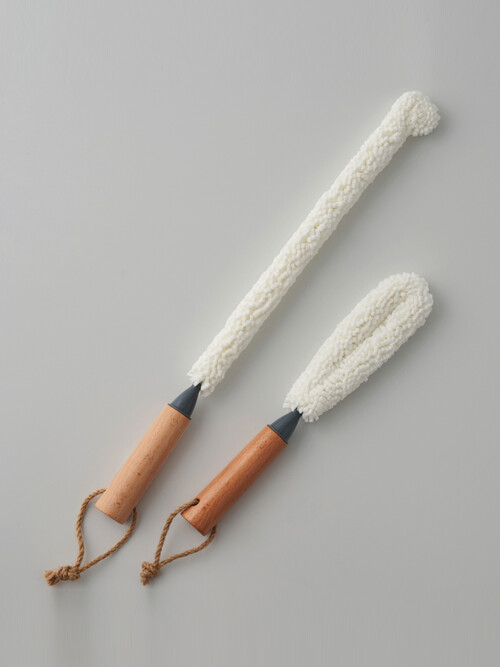 빈토리오 와인잔&디캔터 전용 세척솔, 2개입 세트 (브러쉬 클리너, 롱/미니)