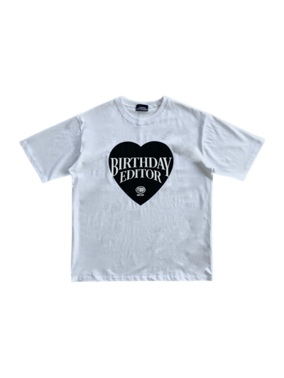 TOM'S BIG HEARTS HALF-T WHITE