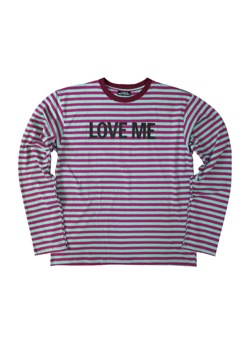 LOVE ME Stripe Long T-shirt Sullivan