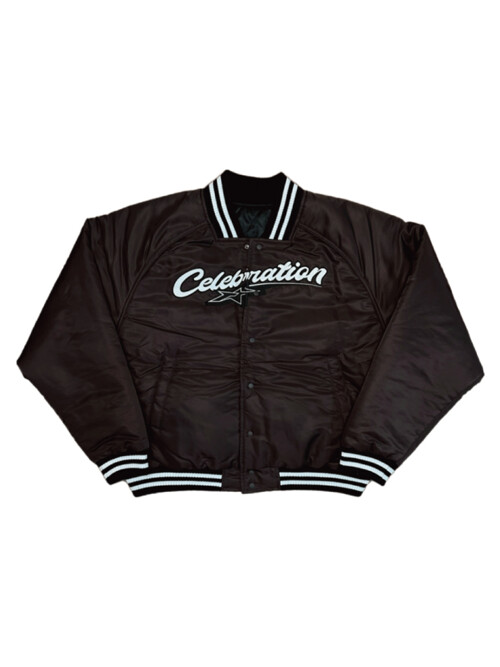 TBD Baseball Bomber Jacket Brown (12/30 delivery)