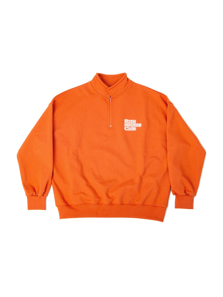 Pithsports Half Zip-up Sweatshirt (Orange) 