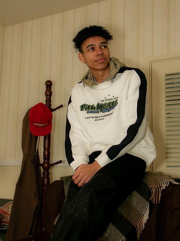 Beginner Sweatshirt (White/Navy) 