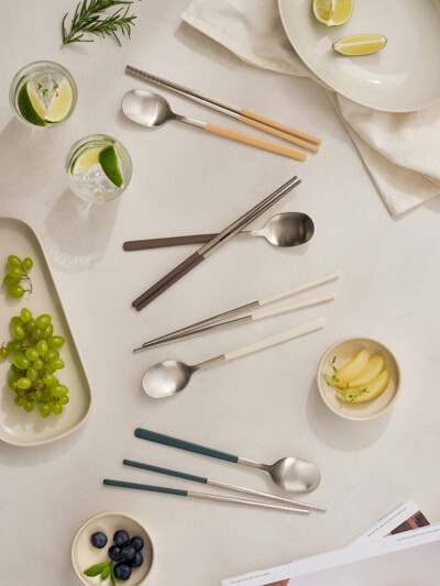 바겐슈타이거 스텐 304 데일로어 4종 컬러 수저세트