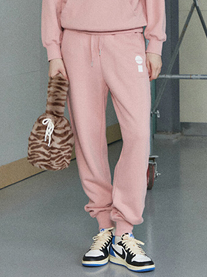 国際配送【LUV CODE】layered design sweat pants (2color)