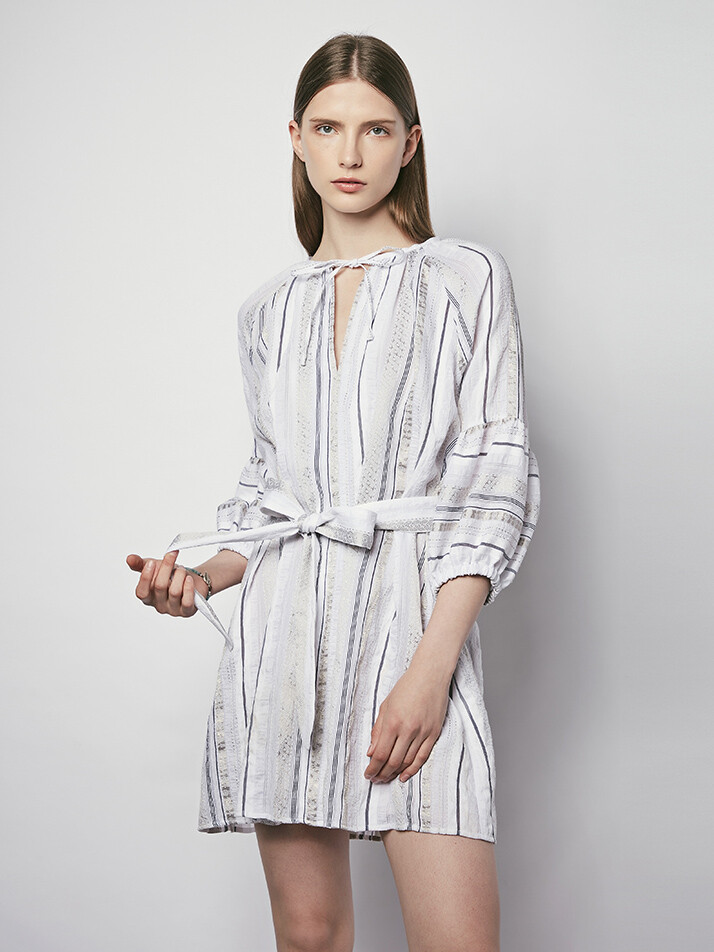 골드 자카드 원피스 Gold Jacquard Dress