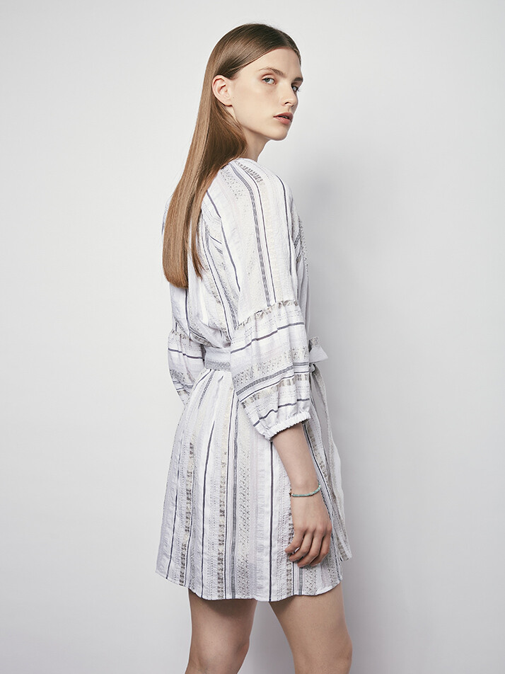 골드 자카드 원피스 Gold Jacquard Dress
